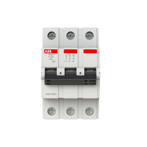 BMSW3C25  25Amp TP MCB 6KA