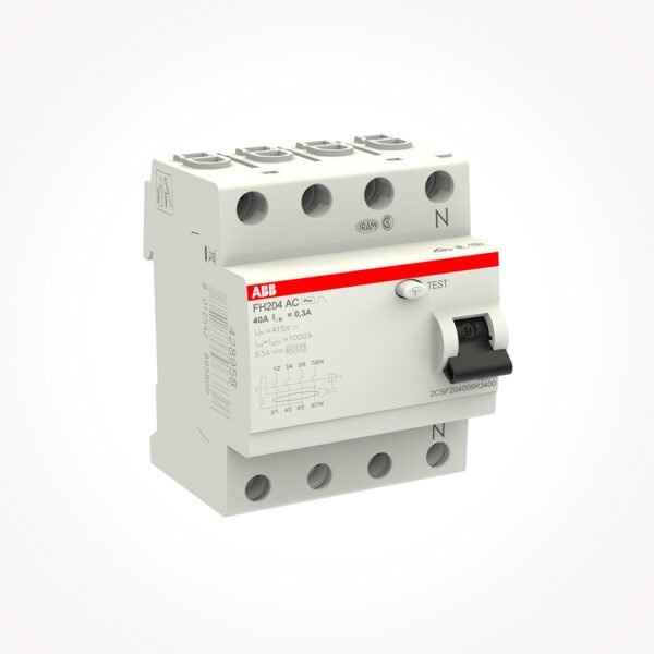 FH204 AC-40/0,3 - 40A 4P ELCB 300MA