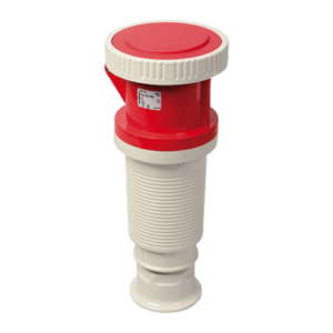 Waterproof coupler 63A 4P 6h with cable gland
